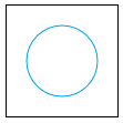 Ein blauer Kreis