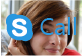 Skype icon improperly placed over photo
