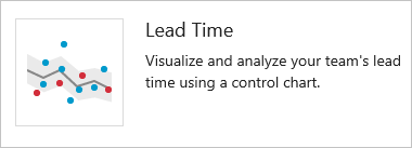 Screenshot of Lead time widget.