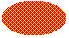 Abbildung einer Ellipse, die mit einem diagonalen Raster von Pluszeichen über einer Hintergrundfarbe gefüllt ist