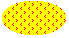 Abbildung einer Ellipse, die mit abwechselnden Zeilen mit Symbolen größer als und kleiner als über einer Hintergrundfarbe gefüllt ist