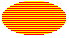 Abbildung einer Ellipse, die mit dicht angeordneten, horizontalen Linien über einer Hintergrundfarbe gefüllt ist 