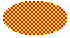 Abbildung einer Ellipse, die mit einem kleinen Schachbrettmuster über einer Hintergrundfarbe gefüllt ist 