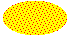 Abbildung einer mit Punkten gefüllten Ellipse, die horizontale Zickzacklinien über einer Hintergrundfarbe bilden 