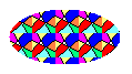 Abbildung einer Ellipse, die mit dem zuvor definierten Muster gefüllt ist