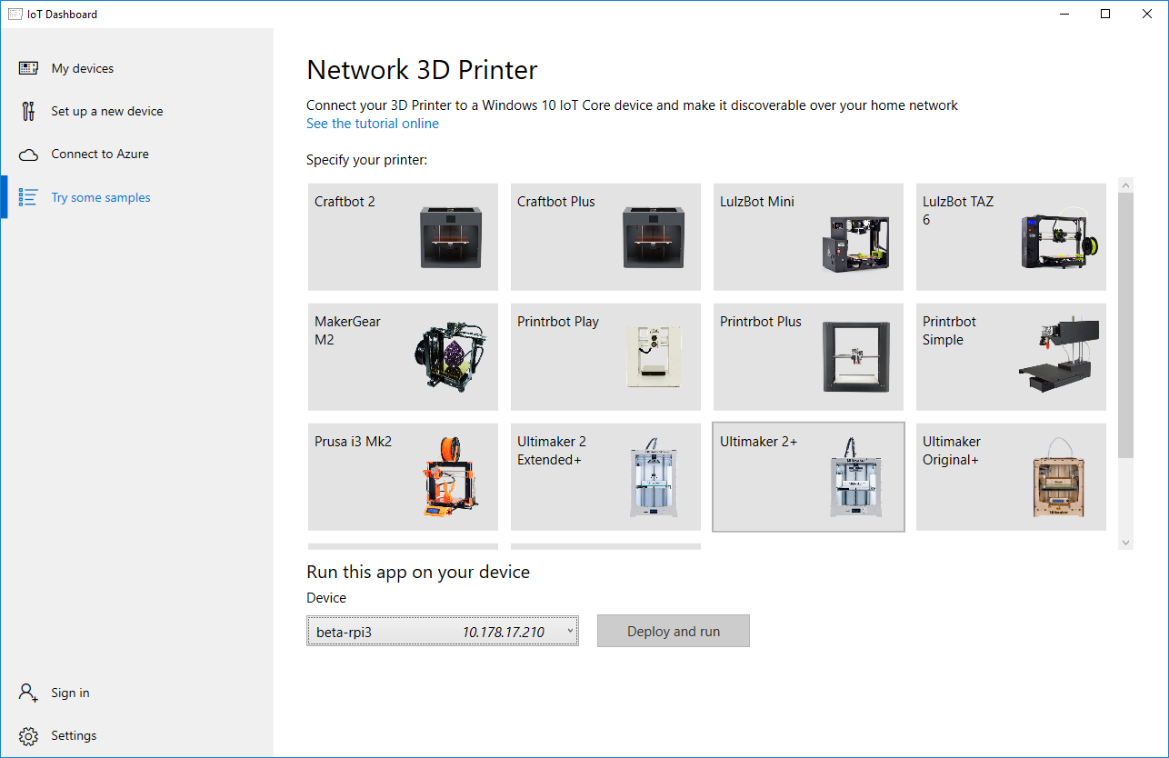 Install 3D Network Printer 1