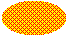 Abbildung einer Ellipse, die mit einem 30 Prozent dichten, diagonalen Punktraster über einer Hintergrundfarbe gefüllt ist.