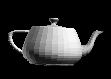 Abbildung einer Teekanne mit flacher Schattierung