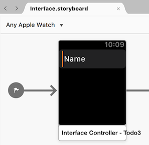 Die Designer zeigt watch Schnittstellencontroller an jeder Apple Watch an.