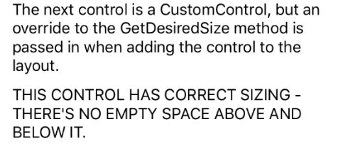 iOS CustomControl mit GetDesiredSize Override