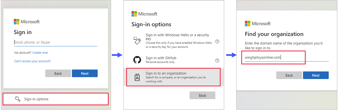 Common endpoint sign-in