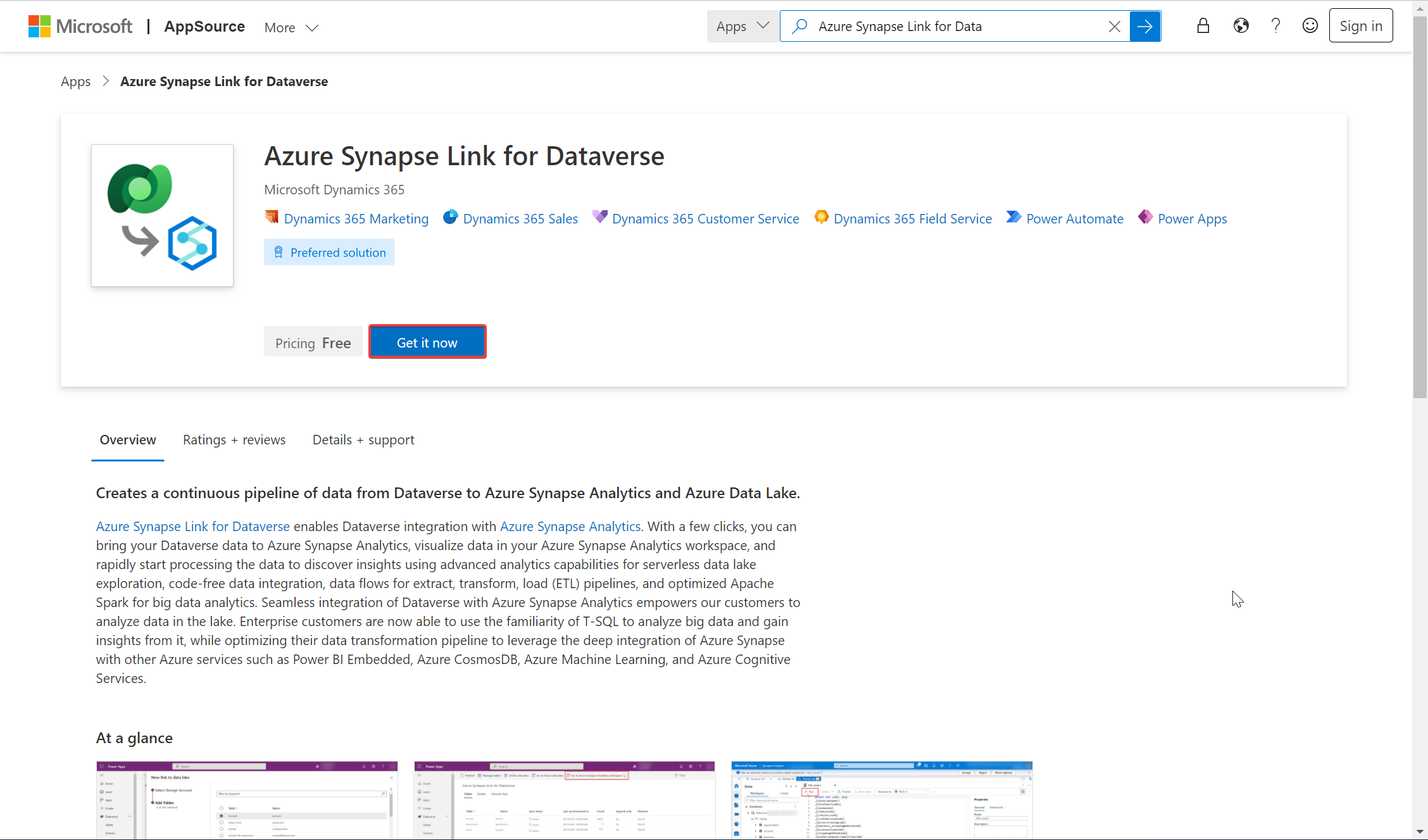 Λύση Azure Synapse Link for Dataverse