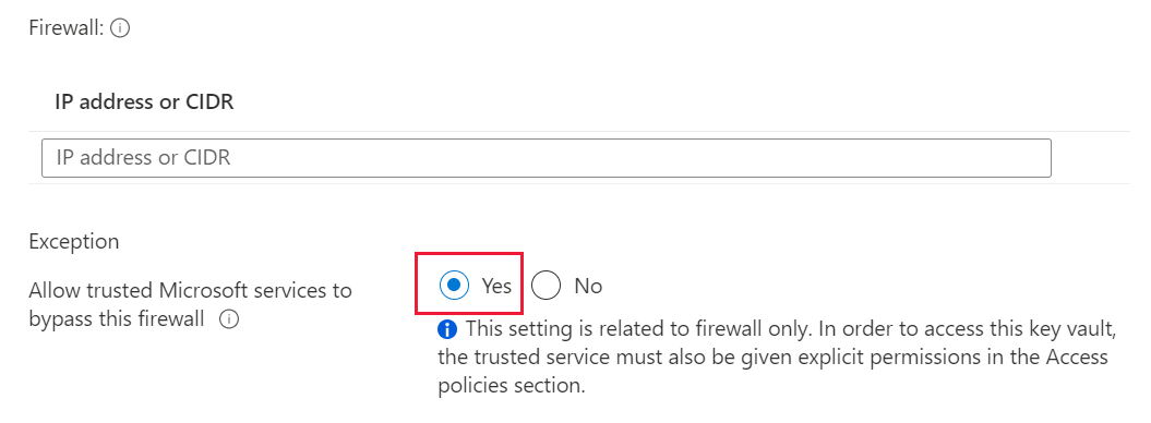 Screenshot of the option to allow trusted Microsoft services to bypass this firewall.