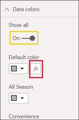 Select the conditional formatting option by clicking the three vertical dots.