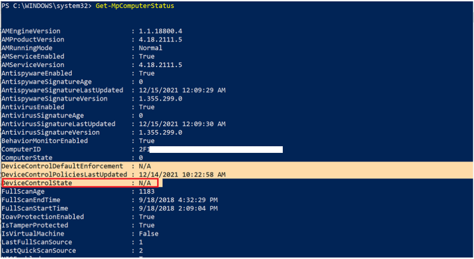 Removeable Storage Access Control in PowerShell code