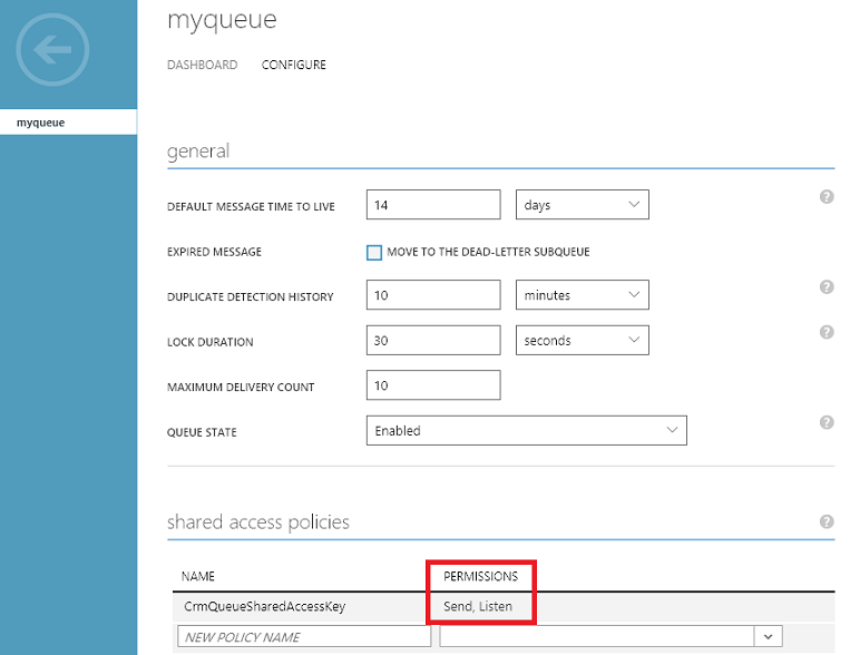 Define the Azure policy permissions