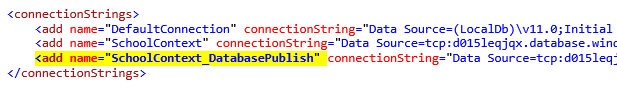 Database_Publish connection string