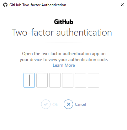 GitHub two-factor authentication