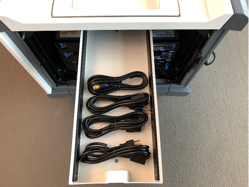 Screenshot of the Data Box Heavy power cords in the tray.