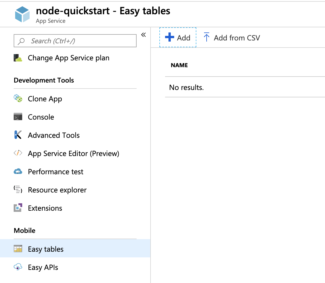 Node Easy Tables Add Button