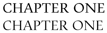 Text using OpenType titling capitals