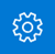 Icon representing the settings option on the global control menu in the Azure portal.