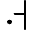 Illustration one hundred twenty-seven of vowel U 1 1 9 F represented as a glyph.