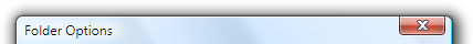 screen shot of folder options title bar
