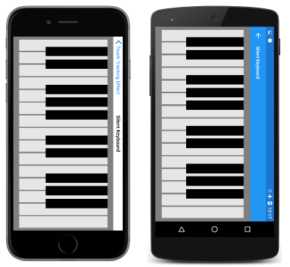 Triple screenshot of the Silent Keyboard page