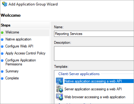 ADFS Application Group Wizard 01
