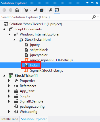 JavaScript generated proxy file in Solution Explorer