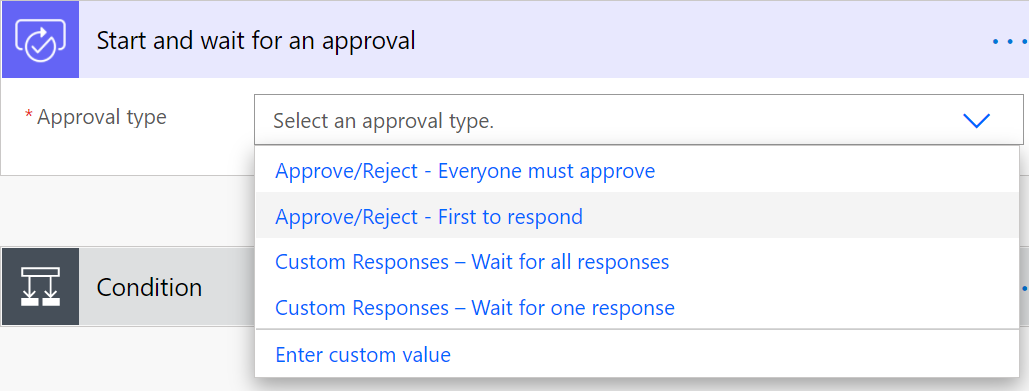 Approval type.