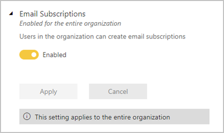 Enable email subscriptions