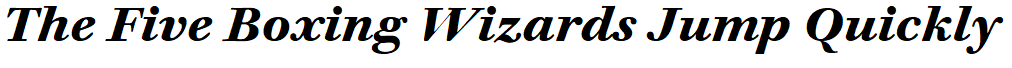 Walbaum Text Bold Italic sample