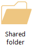 This icon represents Shared Folders in Office Telemetry Dashboard.