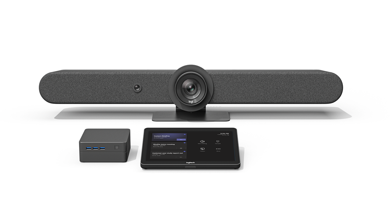 Touch console and soundbar with integrated camera