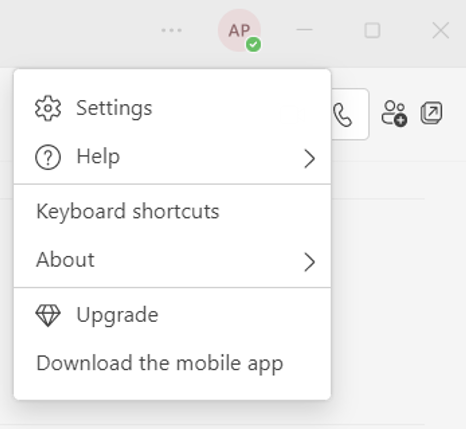 screenshot showing Upgrade button