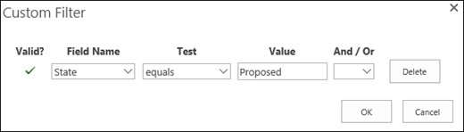 Configure the filter for Proposed resource requests.