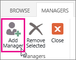 Add Manager.