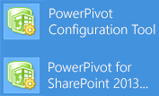two powerpivot configuratoin tools