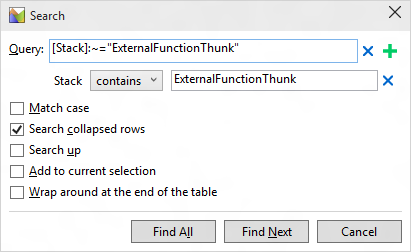 Search For ExternalFunctionThunk