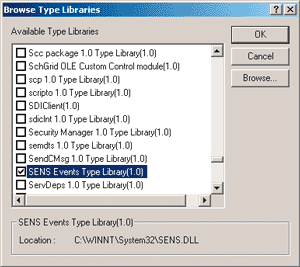 Figure 3 Browsing Type Libraries