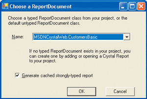 Figure 11 Cached Reports Feature