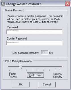 Figure 2 Change Master Password