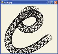Figure 11 Whirligig Spirals Around Stylus Tip