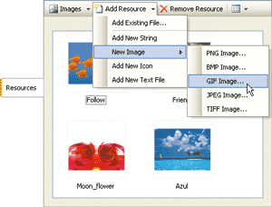Figure 3 Visual Studio Resource Editor
