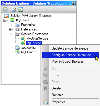 Figure 12 Service References Folder