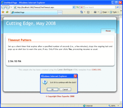 Figure 6 Asking the User Whether to Continue