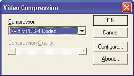 The Video Compression Dialog Box Opened by the AVISaveOptions Function