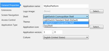 Using EasyShell to bridge LightSwitch and a user control